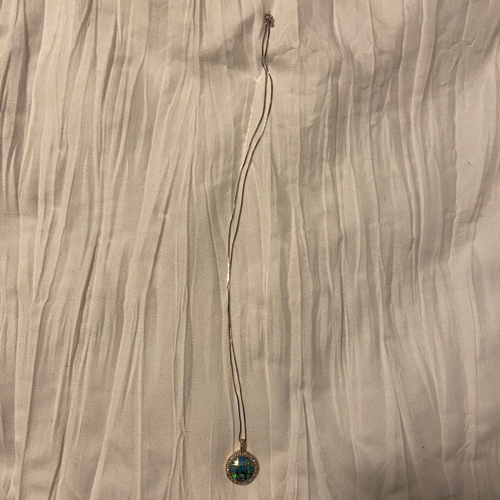 Mother of Pearl Diamond Necklace